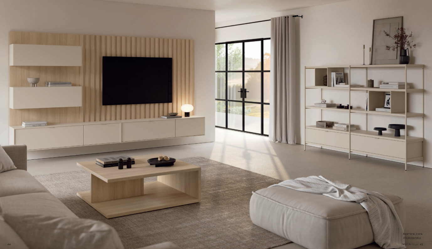 SALON CON MUEBLE COLGANTE